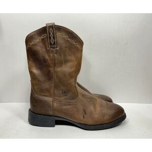 Ariat Heritage Roper Mens Size 10 EE US 35525 Brown Leather Cowboy Boot Western